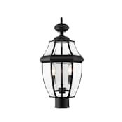 Z-Lite Westover 2 Light 18" Tall Outdoor Single Head Post Light Black